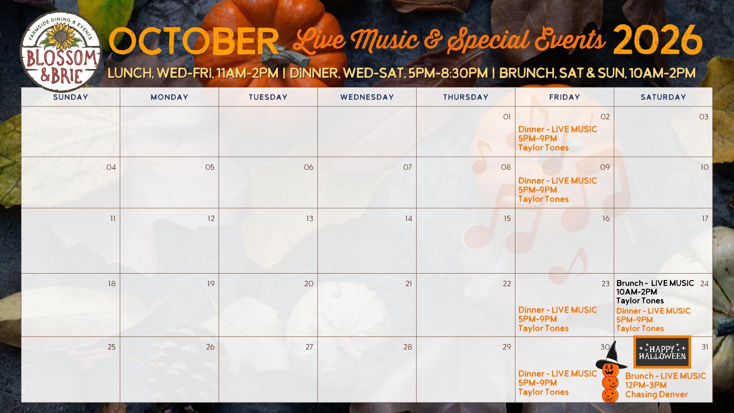 october events 2